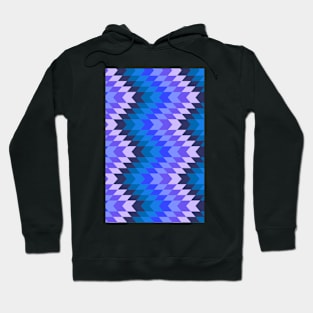 Blue Fabric Texture Hoodie